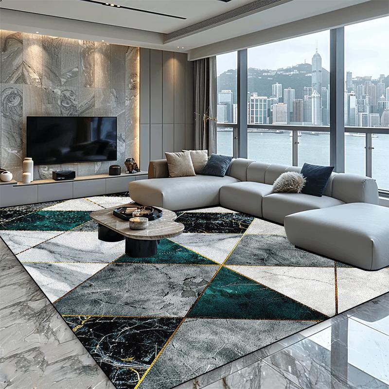 

Modern Geometric Carpet Home Decoration Plush Rugs Living Room Big Size Light Rug for Bedroom Senior Sofa Tables Mat Easy Clean 60*90cm