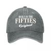 Vintage Built In The Fifties Original Multiple Colors  New Vintage Washed Cotton Baseball Cap Parent Kids Sun Hats