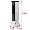 Doshisha Desk Tower Fan with USB Hub, Oscillating Head, and 3 Wind Speed Settings, Pieria White, FTV-401 WH