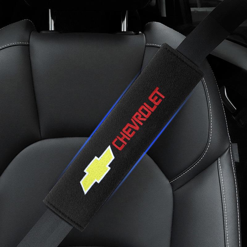 2Pcs Car Safety Belt Shoulder Cover Pad Plush Seat Belt Shoulder For Chevrolet Colorado Cruze Spark Captiva Malibu Trax Aveo