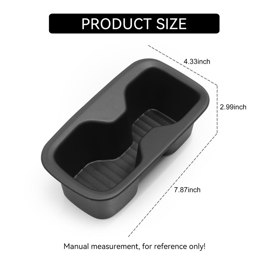 For Hyundai Santa Fe 6/7 Seats 2025-2026 (2Row and 3Row) Door Side Cup Holder Insert Cup Box Shock-Absorbing Storage Tray TPE