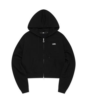 Lmc Wm Og Cropped Zip-Up Hoodie Black