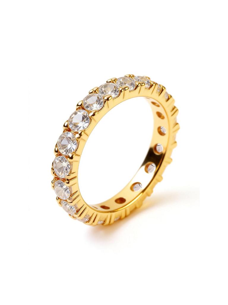 Luxurious European and American Trendy Full Diamond Ring for Women - Super Shiny Index Finger Jewelry