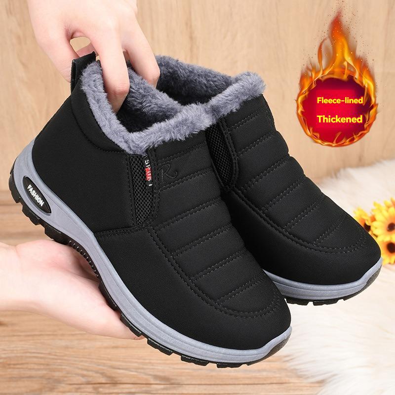 Waterproof Winter Boots for Women Plush Snow Boots Women Ankle Boots Warm Black Couple Cotton Couples Platform Shoes