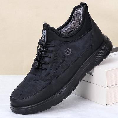 Winter Men Lace Up Snow Boots Warm and Cold Proof Comfortable and Soft Waterproof and Anti Slip Waterproof and Anti Sli