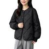 Pinghu down jacket women's short light rhombus pattern women's duck down Jiaxing winter