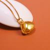 Meilong Shell Pearl Pendant Luxury Zircon Necklace for Women, Gold Electroplated.