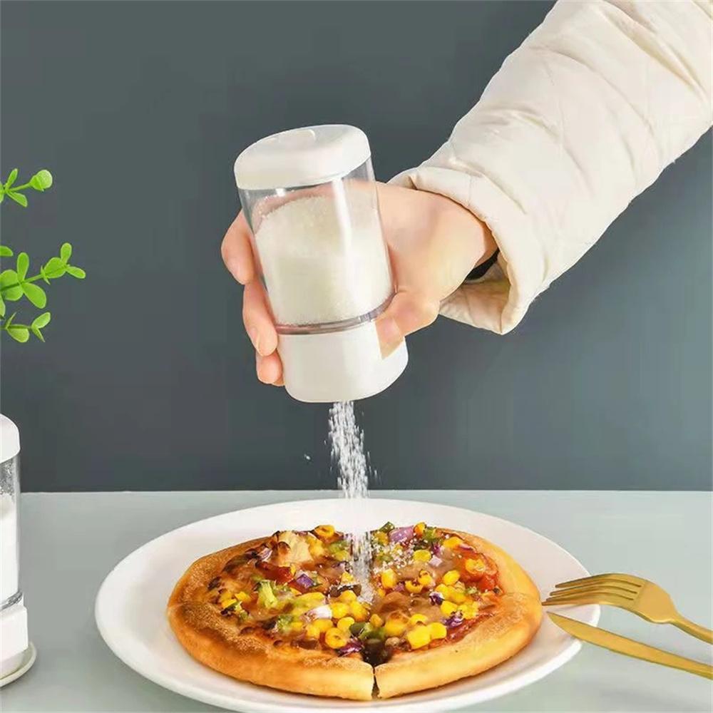 140ml Press-Type Quantitative Salt Bottle Dispenser Salt Control Tank Spice Shaker Seasoning Box Sugar Tank Kitchen Accessories