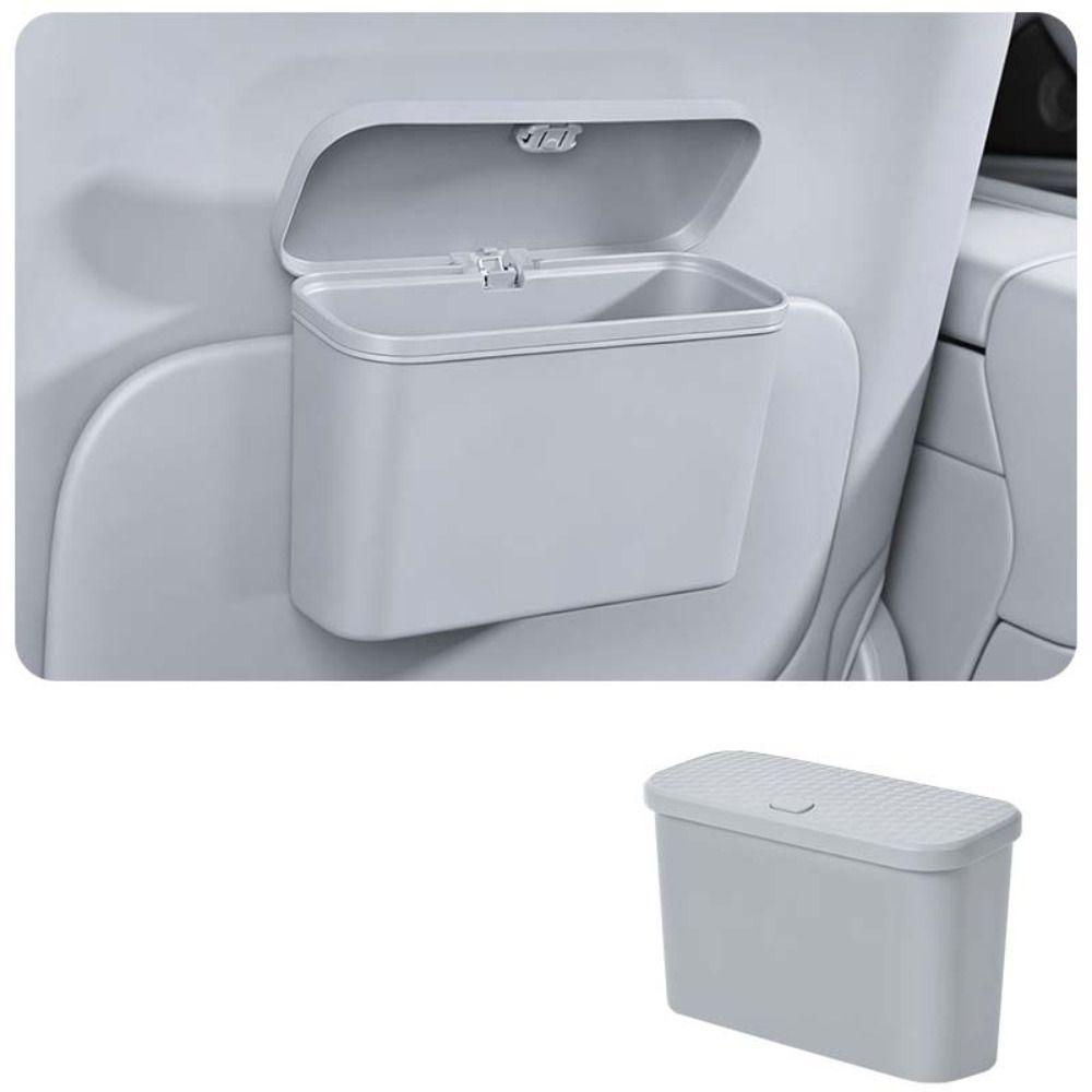 Multifunctional Car Storage Organizer Box Press Type with Lid Car Trash Can for Wet and Dry Use