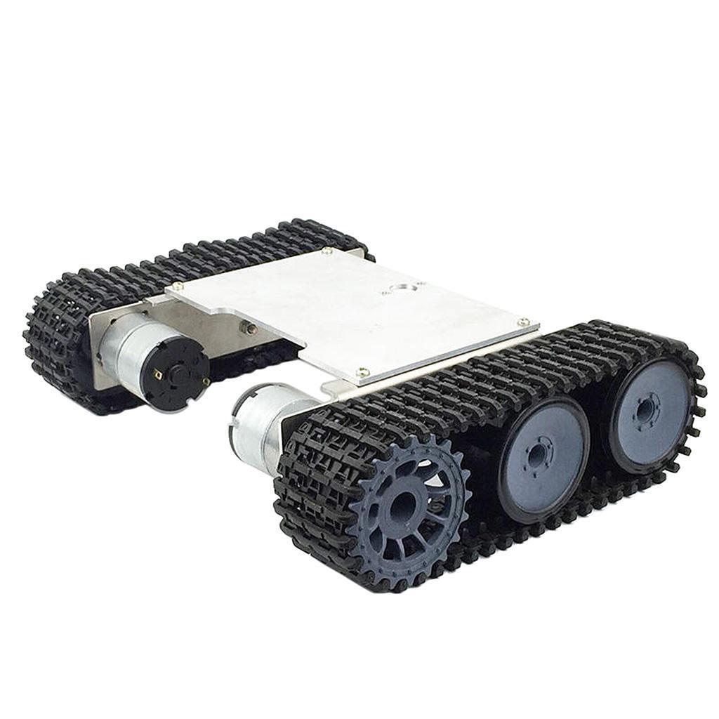 Aluminiumlegierung Starker Motor Tankauto Fahrgestell Raupenketten Kit Lernspielzeug