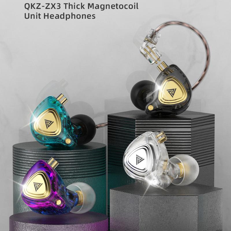 QKZ ZX3 Mobile Phone Headset, Cable with Wheat Headset Running Sports Headset