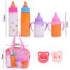 Play House Baby Bottle Pacifier Toy With Storage Bag Doll Feeding Bottle Doll Feeding Set  Kids Toy