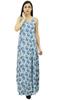 Bimba Women's Spaghetti Strap Maxi Dress for Summer Beach Wear Printed