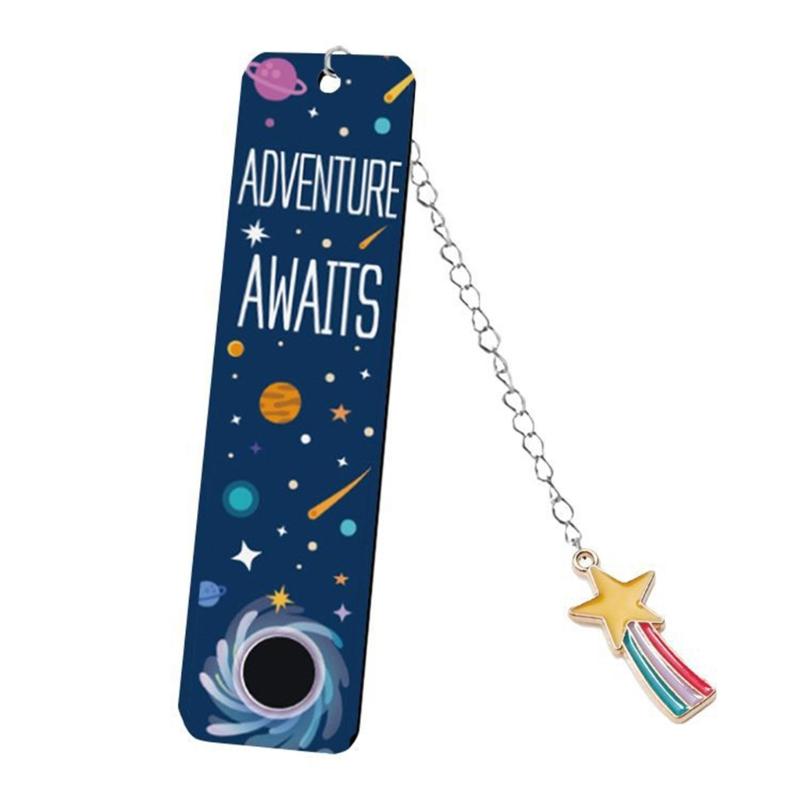 2x Metalowe Zakładki do Książek Zakładka z Astronautą Motyw Gwieździstego Nieba Zakładka do Strony Książki Artykuły Szkolne Biurowe dla Uczniów Nauczyciela