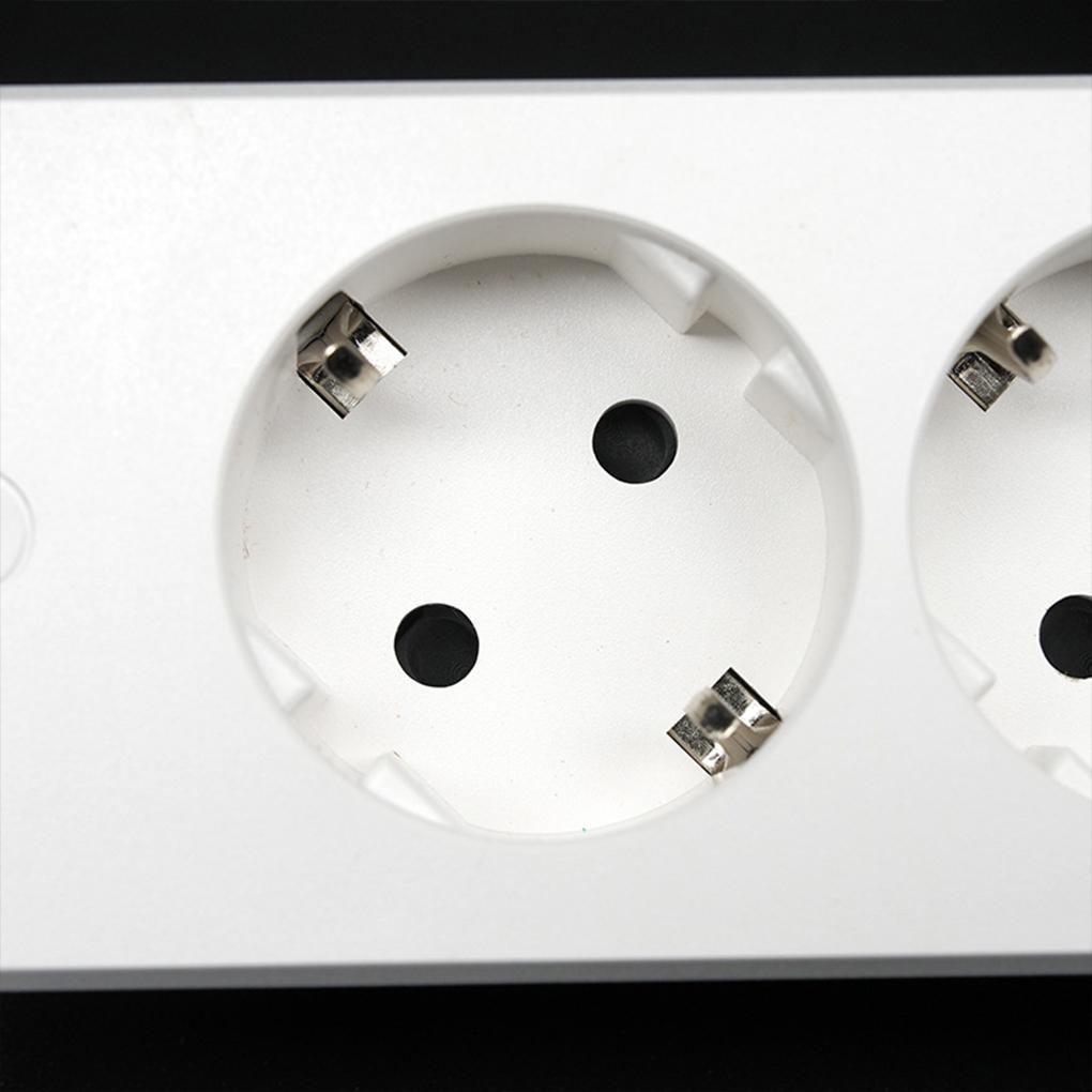 European Charging Socket European Standard Concealed Strip, Plugged European Style with Sockets 2 Ports, 4000W,