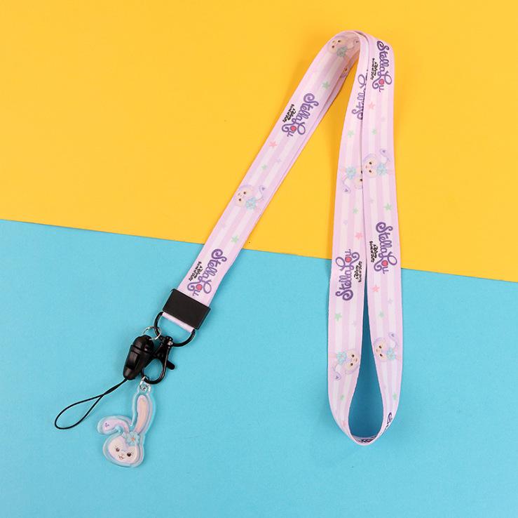 Creative Cartoon Phone Case Lanyard with Acrylic Pendant Keychain - Trendy Neck Hanging Accessory for Women