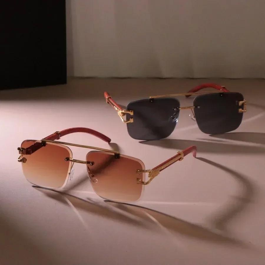 Frameless Lovely Square Sunglasses Women Men Brand Designer Casual Sun Glasses Female Male Colors Mirror