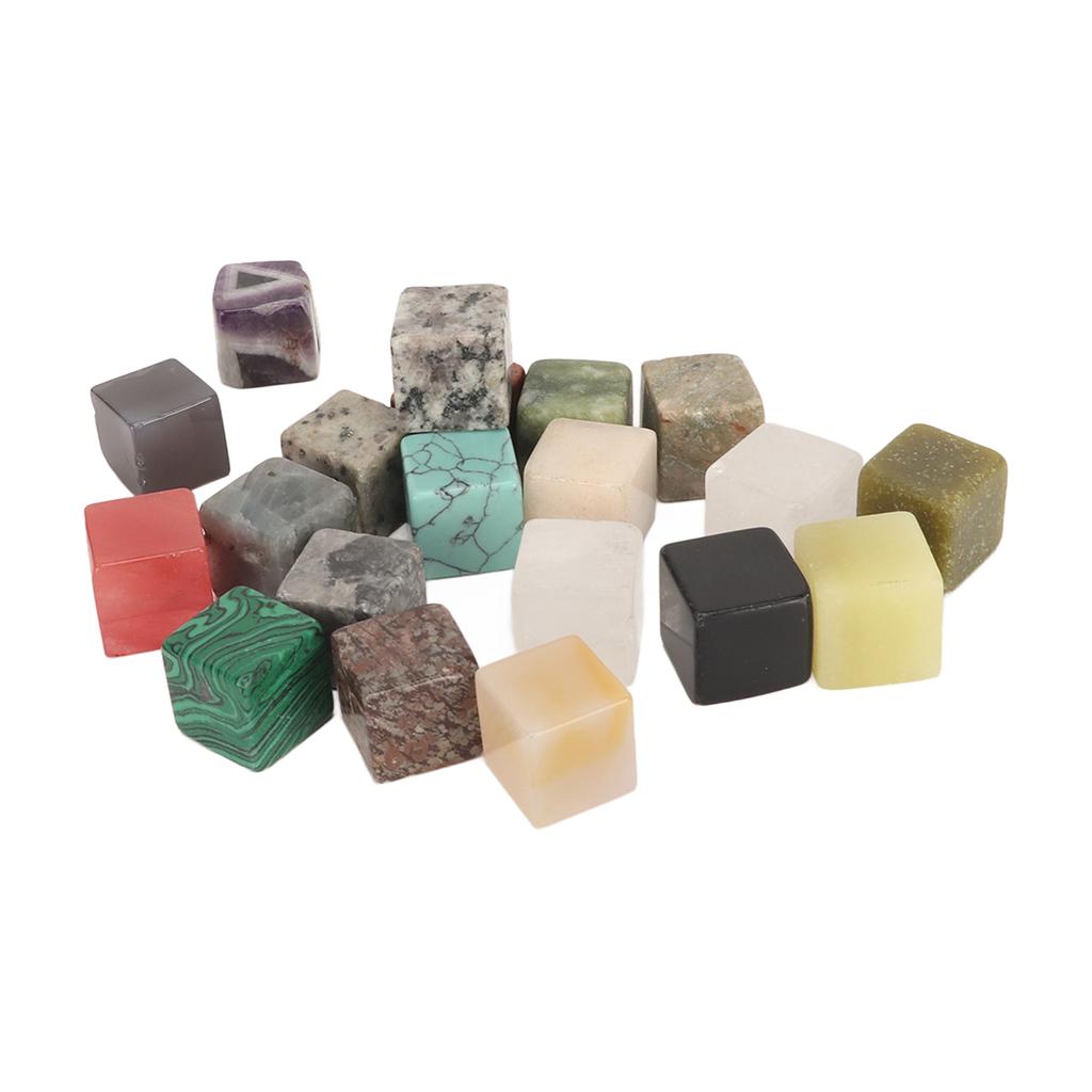 20PCS Crystal Stone Set Tumbled Polished Healing Chakra Stone Set for Meditation Yoga Witchcraft