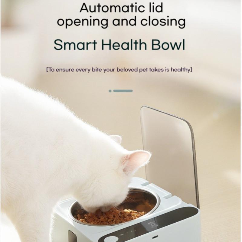 Intelligente Sensor-aktivierte Haustiernapf Edelstahl Haustierfutter Gesundheitsschüssel Feuchtigkeitsbeständig Katzen & Hunde Napf Haustierbedarf