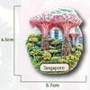 Singapore Fridge Magnets Gardens By the Bay Travel Souvenirs Merlion Sand Hotel Fridge Stickers Home Decor Birthday Gifts