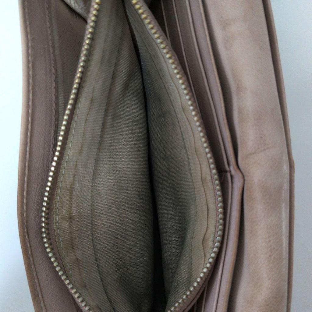 Used PRADA Long Wallet NAPPA GAUFFRE Pink Beige