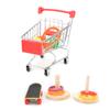 4pcs Parakeets Training Toys with Skateboard Trolley Basketball Hoop Toy Shopping Cart for Pet Birds
