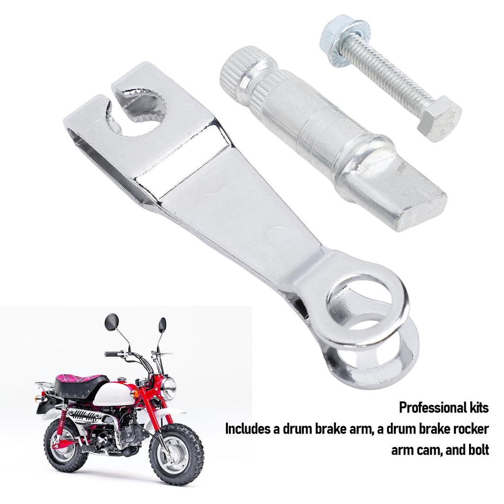 Bakre trommelbremsearm Kamakselspak Vippearm Erstatning Kam Stållegeringsstruktur for Monkey Z50 Z50A Z50J Sykkel