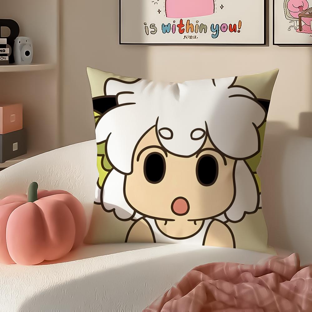 

Animation charming The Legend of Luo Xiaohei Cushion Cover Pillowcase Short Plush Invisible zipper Room Sofa Cushion Cover 30X30cm