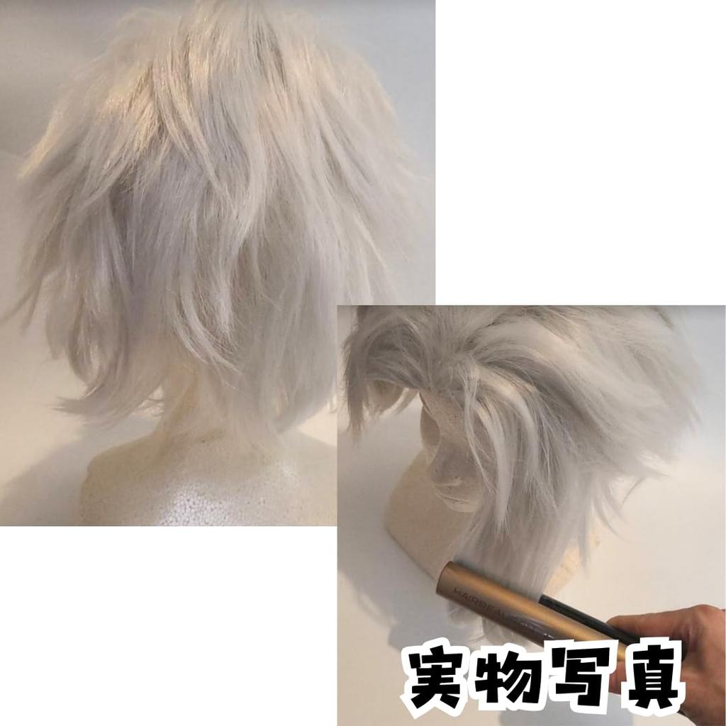 Toshiro Hitsugaya Wig from Bleach Cosplay Costume Prop, Heat Resistant, Adjustable Size, Made In Japan