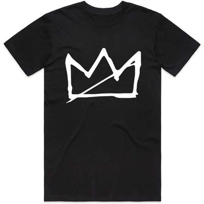 Klasyczna Koszulka Męska Moda Korona Basquiat Koszulki Fajny Zabawny Fan Krótki Rękaw Góra Koszulka