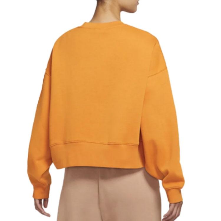 (WMNS) Nike Sportswear Pullover Round Neck Sweatshirt 'Orange' Women's DJ7666-738