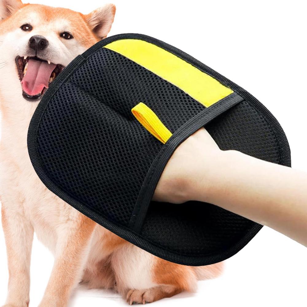 Pet Hair Remover Gloves Anti-static Pets Cats Detangler Gloves Pet Shedding Brush For Cats Dogs Rabbits Small Animals