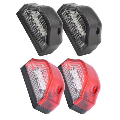 Low Power Consumption Bright White LED License Plate Light For Trucks Trailers Heavy Duty Vehicles Waterproof Housing 2x