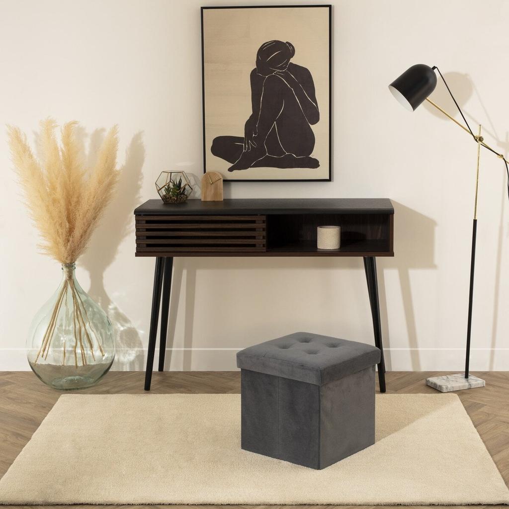 Lysandre Vic Pouf Gray