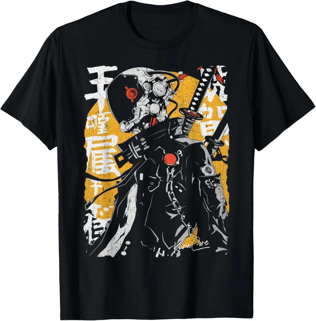 Japanese Streetwear Cyberpunk Y2K Techwear Retro Manga Anime T-Shirt