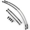 Oil Line Hose Kit for Mini Bike Service, M10 X 1.25 Hardware, Two Hose Assemblies, Spring Wrapped Hose Pair Use