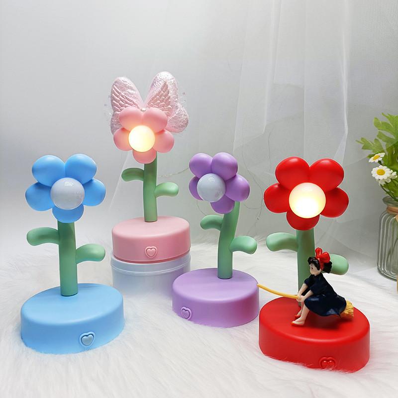 Cute Sweet And Sunflower Glowing Toy Diy Night Light Aaa Battery Power Supply