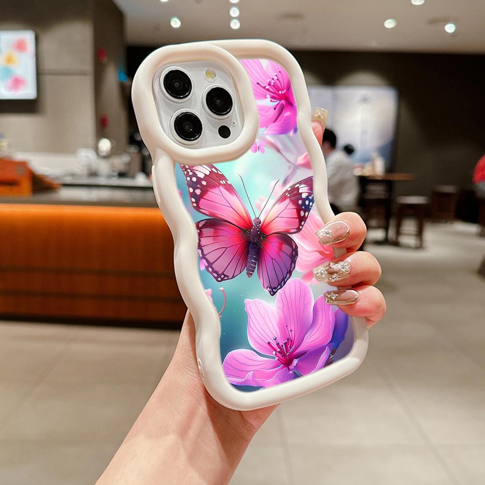 Macaron Soft TPU Phone Case for Xiaomi Poco X3 X5 X6 M6 Pro Redmi 10c 12C 13C Redmi Note 10 11 12 13 Pro 10s 11s 12s Cover Ae66 Butterfly Flower Cute