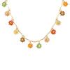 Niche Design Colorful Flower Drip Pendant Non-Fading Necklace, Personalized Pastoral Autumn And Winter Jewelry