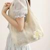 One Shoulder Woven Bag, New Vacation Casual Beach Bag, Crochet Woven Tote Handbag, Back To School Student Project Bag