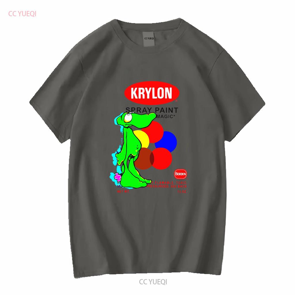 Krylon Lizard Softstyle T Shirt long or short sleeves vintage Washed homme designer clothes Stretched Versatile Unisex Soft