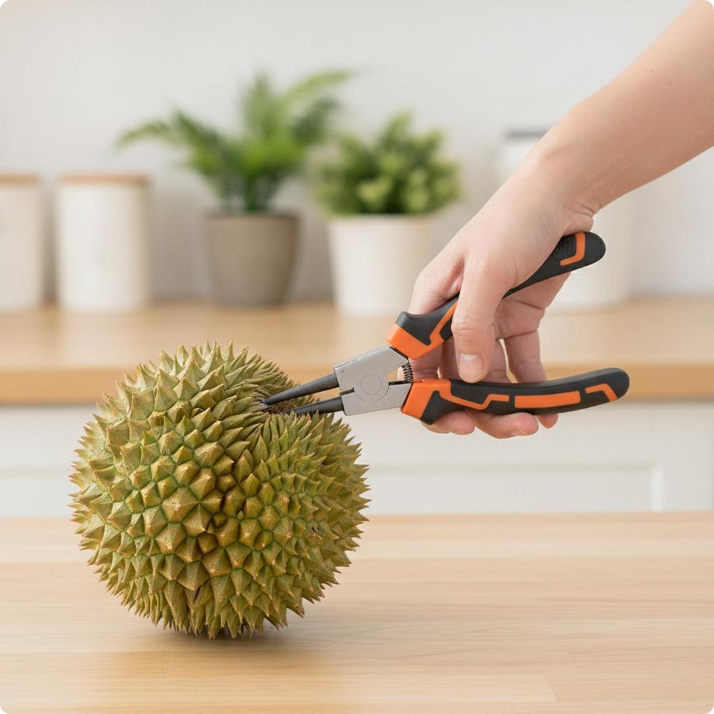 Pliers Style Durian Opener Opening Tool Handheld for Home Cooks, Fruit Vendors, Kitchen