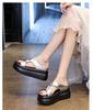 Fashion 2024 European American New Top Quality Thick Bottom Sponge Cake Anti slip and Height increasing Soft Bottom Beach Women Sandals
