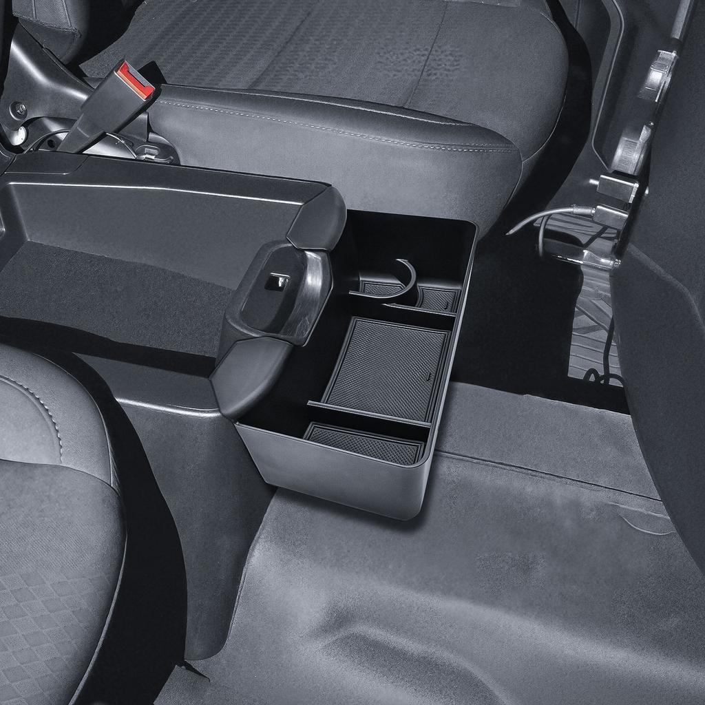 Center Console Armrest Hanging Storage Box Organizer for 2019-2025 Chevy Silverado/GMC Sierra 1500 Split-Bench Folding Seat Box