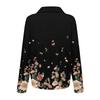 Women's Fashionable Casual Loose Floral Print Long,sleeved Shirt