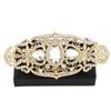 Women's Coffee Necklace Gold Large Crystal Bridal Jewelry Brooch