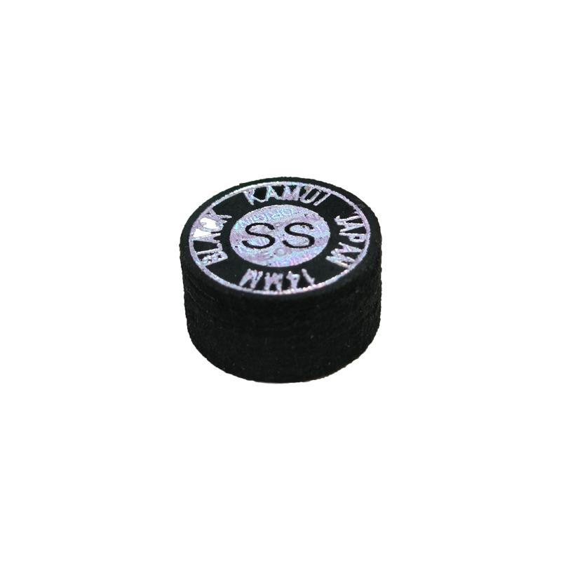 

1pcs Billiards Club Leather Head American Black Eight Cue Large Head Self-adhesive Multi-layer Leather Head Billiard Accessories чорний