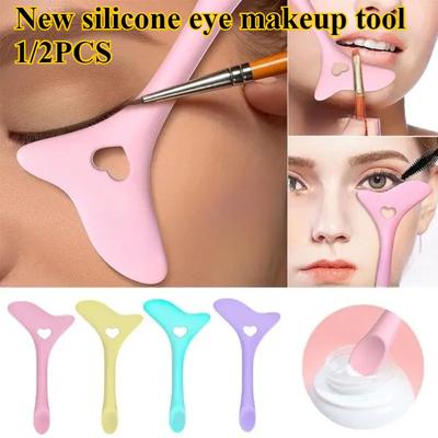 Makeup Brush Holder Multifunctional Silicone Eyeliner Stencils Mascara Drawing  Eyeshadow Applicator Applicator Makeup Tool