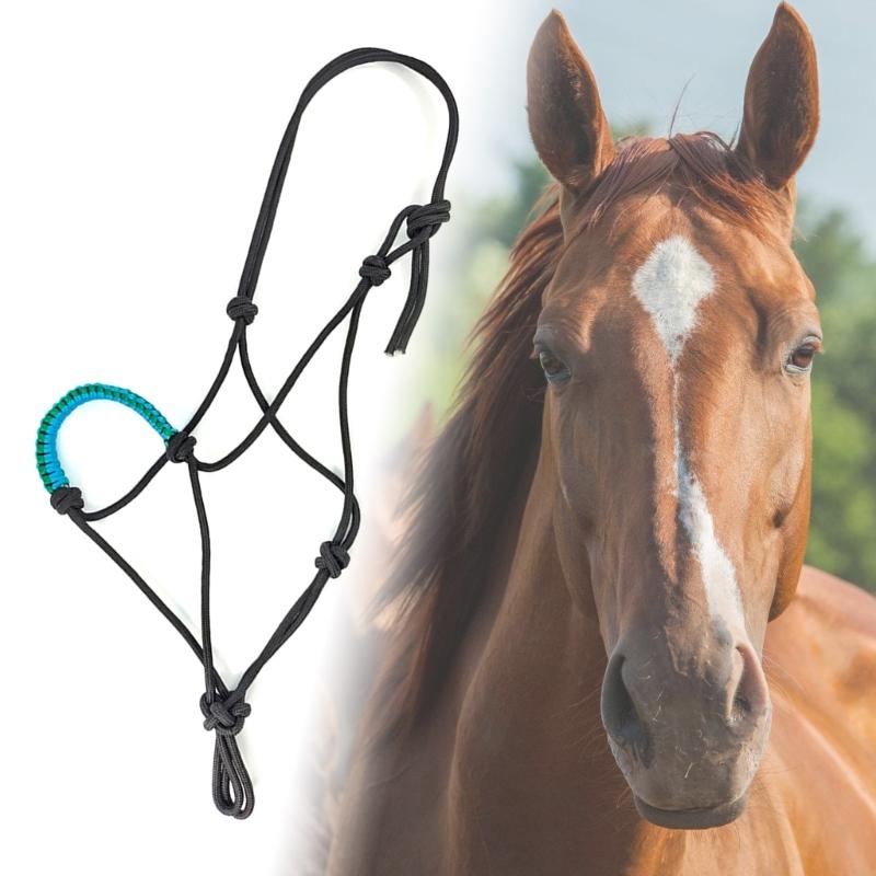 Nodo per capezza da cavallo Testiera da addestramento Corda per fettuccia Corda resistente all'usura Capezza regolabile per equitazione Resistente