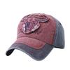 Bullhead personalized cap summer fishing visor men's and women's trend European and American washed sticker baseball cap hat